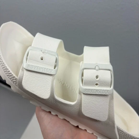 Birkenstock Arizona Essentials White Sandal Women’s 6 - Picture 11 of 12